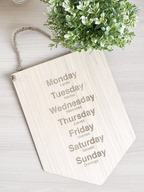 Banderín Días de la Semana — Español / Inglés